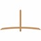 Ekena Millwork Bellingham Timber Gable Bracket, Western Red Cedar, 84"W x 42"H x 1 1/2"D x 3 1/2"F, 12/12 Pitch GBW084X42X0204BEL00SWR - alternate 1